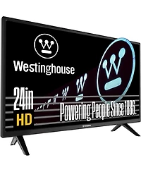 Westinghouse 24" Hd Led Non-Smart Tv – Flat Screen with Hdmi, Usb, Vga & V-Chip Parental Controls, Works with Fire Stick, Roku, Apple Tv