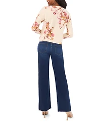 Vince Camuto Women's Electric Bouquets Crewneck Sweater