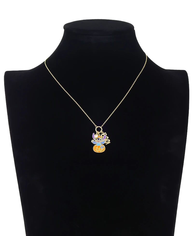 Disney Stitch Cubic Zirconia Trick or Treat Pendant Necklace