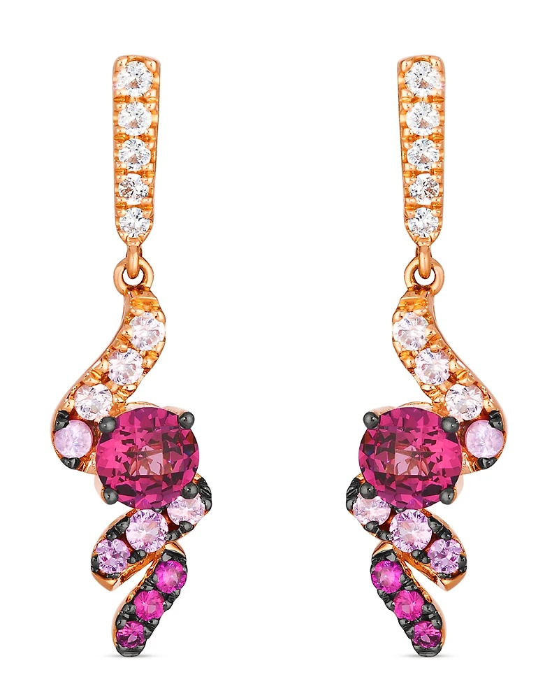Le Vian Multi-Stone Ombre Earrings (2.06 ct. t.w.) in 14K Strawberry Gold