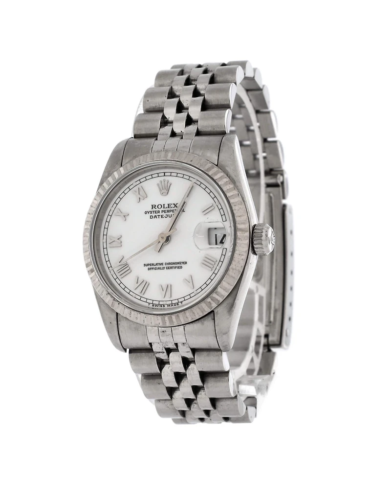 Pre-Owned Rolex Oyster Perpetual Datejust Automatic Watch in Stainless Steel and White Gold 31mm