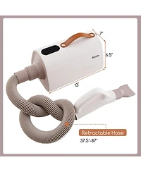 Gymax Dog Dryer Pet Hair Blower w/Negative Ion Function Led Screen Temperature Control