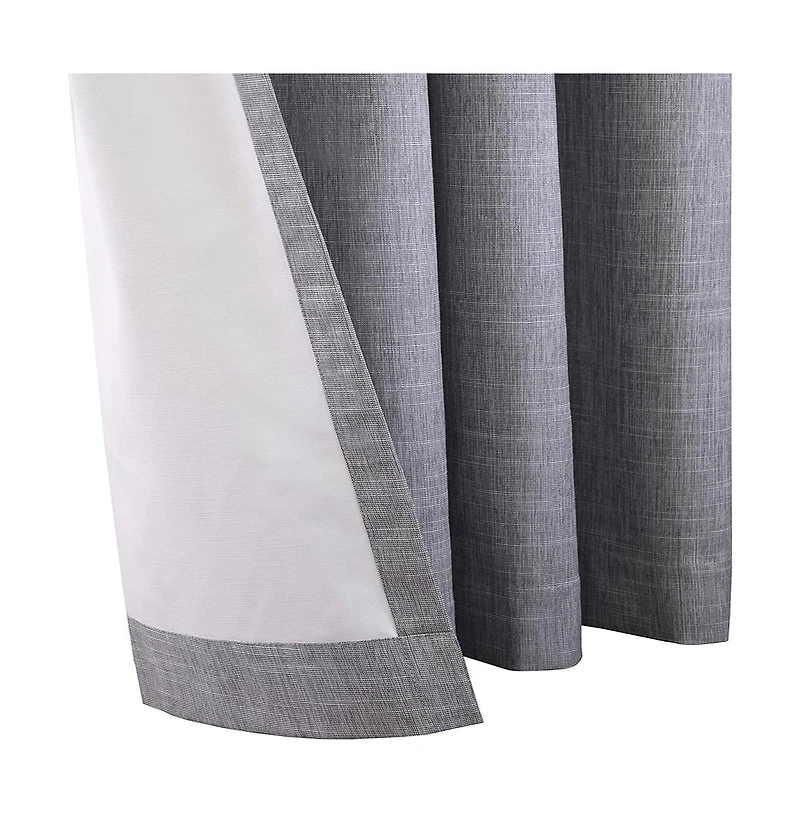 ThermaPlus Newberry Blackout Insulated Window Curtain, Grey