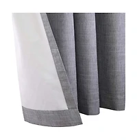 ThermaPlus Newberry Blackout Insulated Window Curtain, Grey