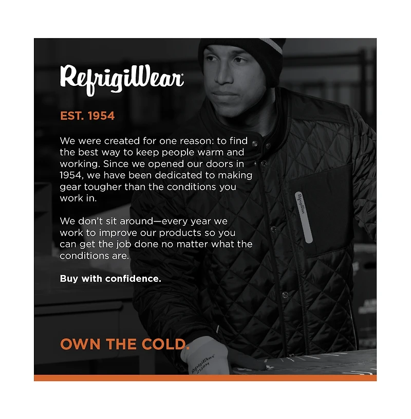 RefrigiWear Big & Tall Diamond Insulated Quilted Jacket