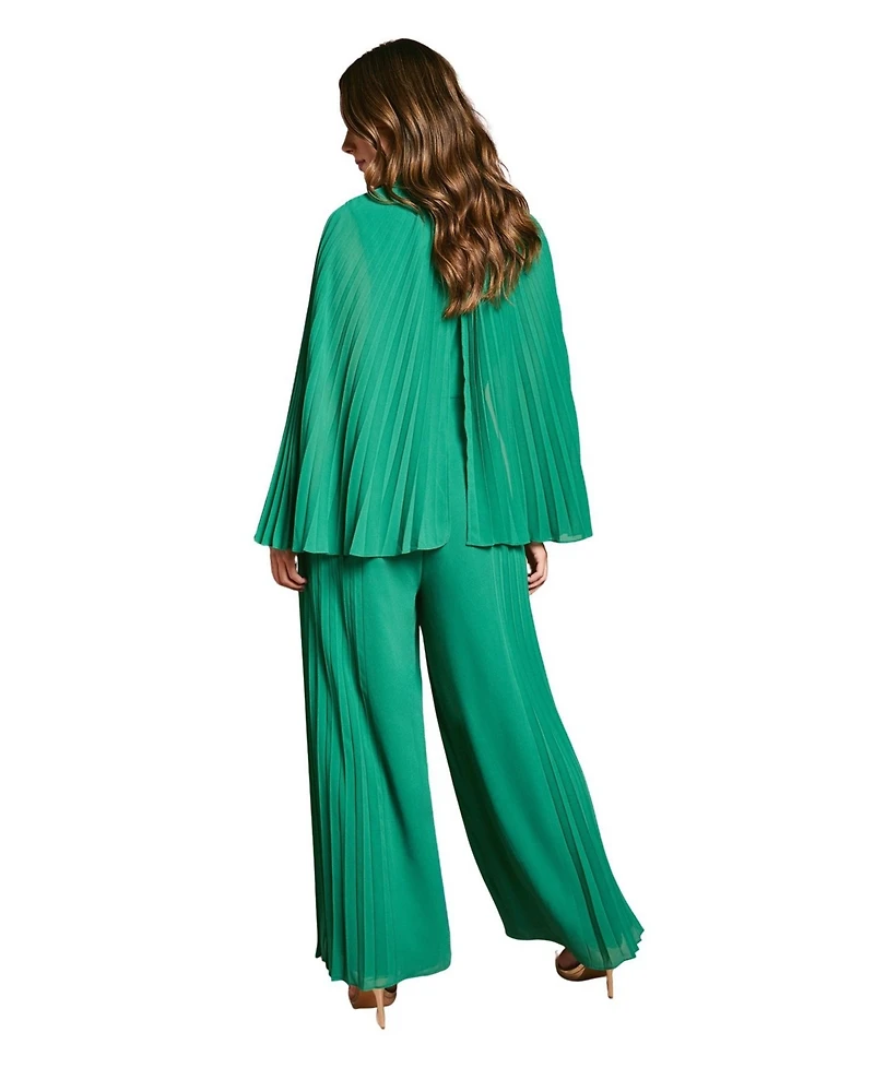 Coast Women's Pleat Wide Leg Jumpsuit