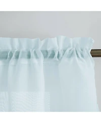Kate Aurora Living Double Layered Sheer Rod Pocket Ascot Window Valances