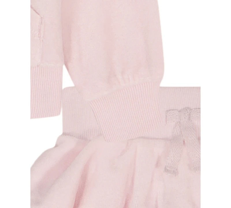 Juicy Couture Girls 4-6X 2-Piece Velour Full Zip Hoodie and Skirt Set