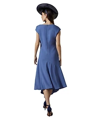 Coast Women's Drape Side Cap Sleeve Midi Dress