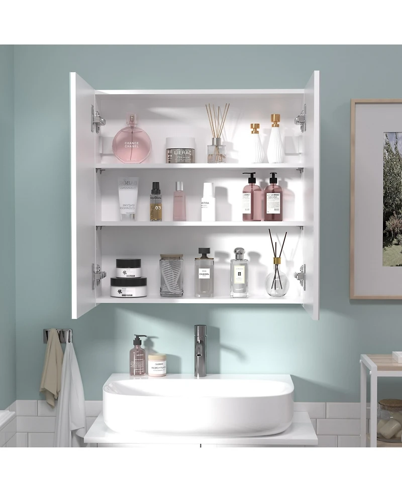 Hauschen Home 28x24 inch Bathroom Wall Cabinet, Saver Storage