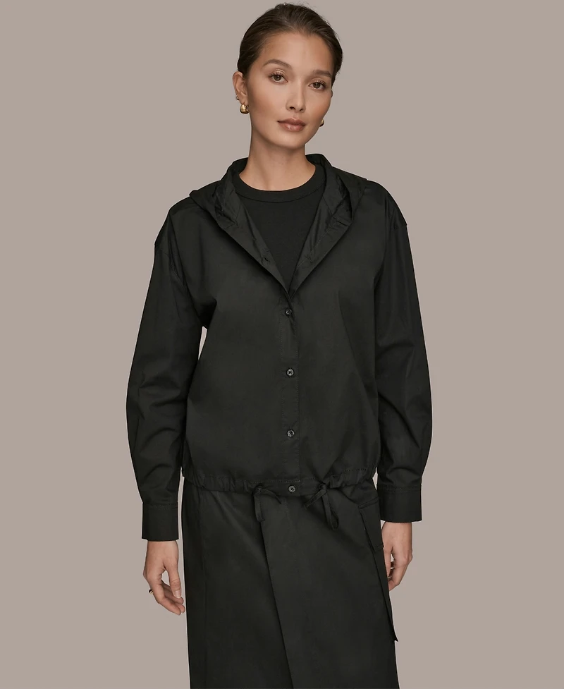 Donna Karan Weekend Women's Long-Sleeve Hooded Jacket