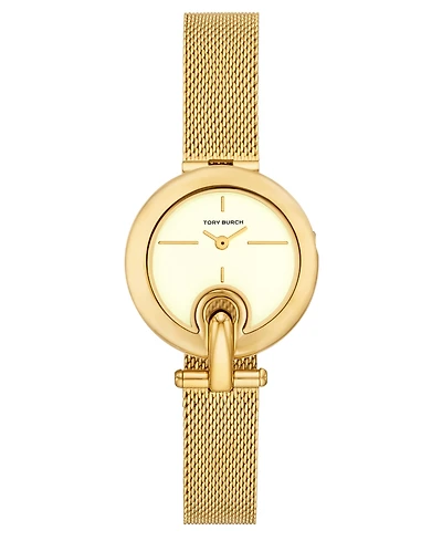 Tory Burch Women's The Pierced Small Quartz Two-Hand Gold Stainless Steel, 30mm