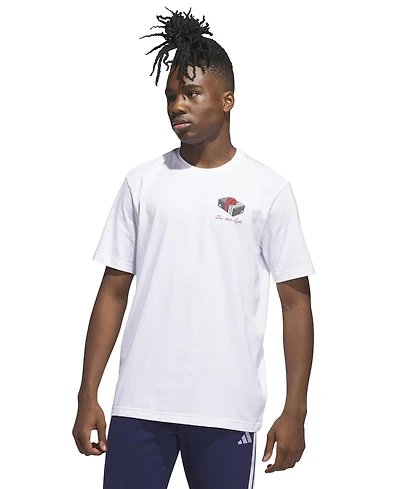 adidas Men's 3-Stripes Lights Giftbox Graphic Short-Sleeve T-Shirt
