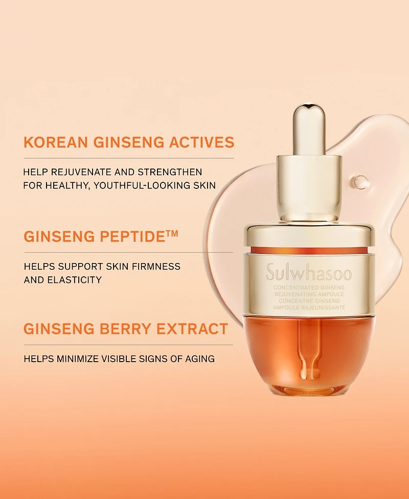 Sulwhasoo Concentrated Ginseng Rejuvenating Ampoule, 0.68 oz.
