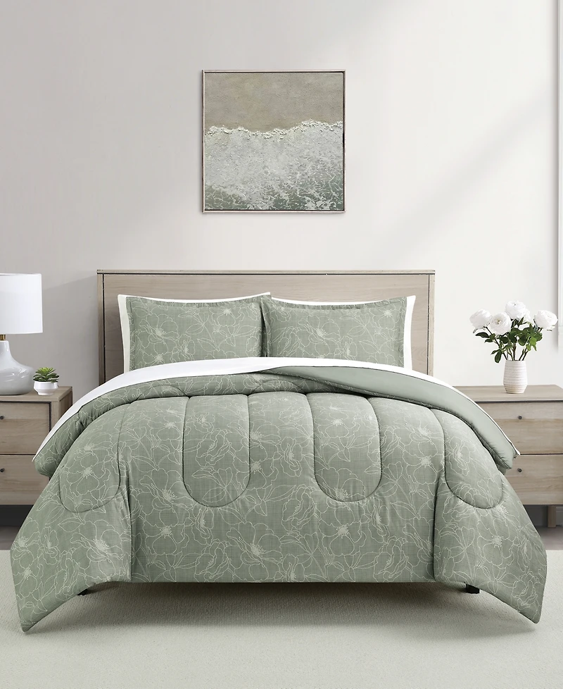 Sunham Julia Floral 3-Pc. Comforter Sets
