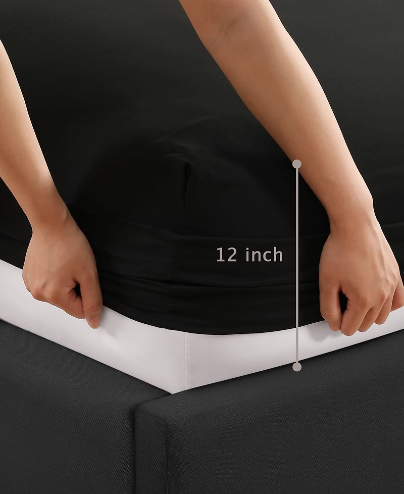 Elle Decor Embroidered 4-Pc. Sheet Set