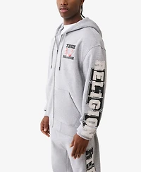 True Religion Men's Zip-Up Front Long-Sleeve Hoodie