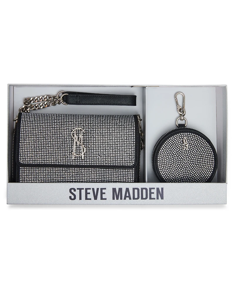 Steve Madden Boxed Embellished Carina Crossbody Wallet