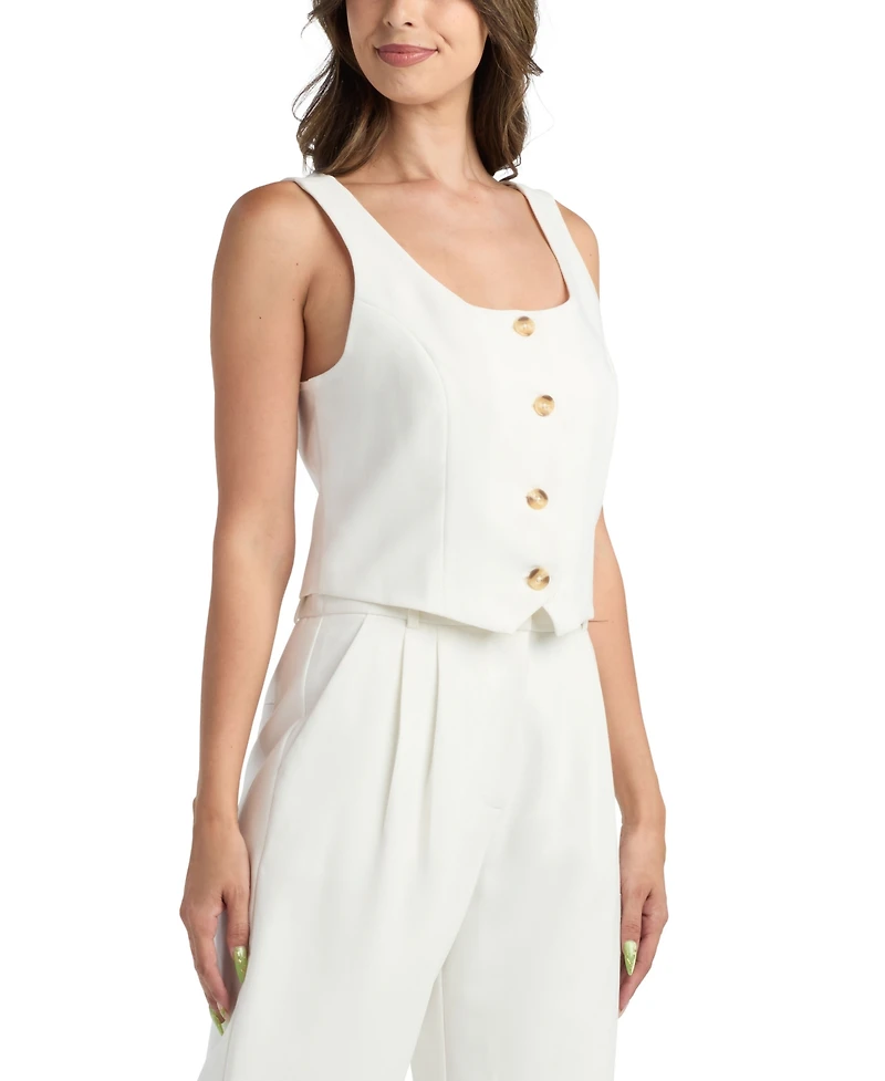 Bcx Juniors' Scoop Neck Sleeveless Vest