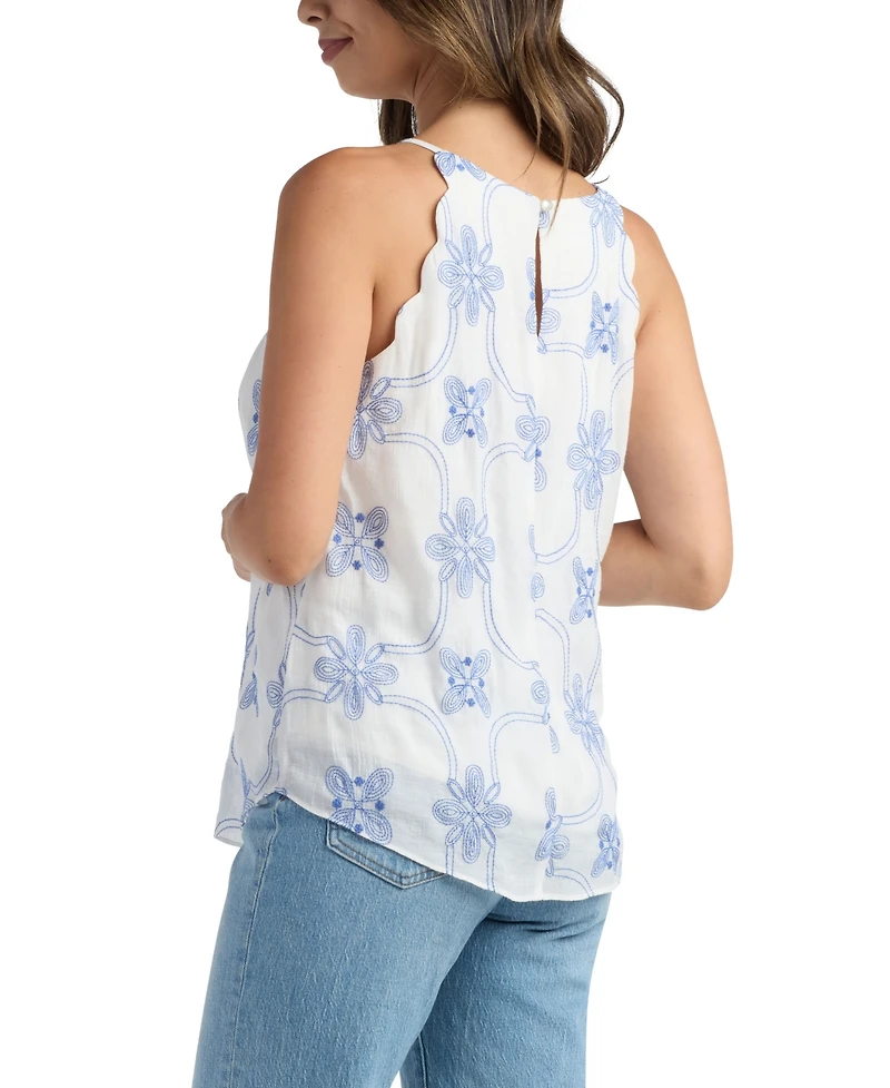 Bcx Juniors' Embroidered Sleeveless Top