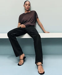 Mango Women's Matilda High-Rise Straight Jeans
