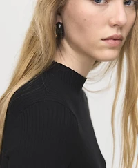 Mango Women's Buttons Asymmetrical Sweater