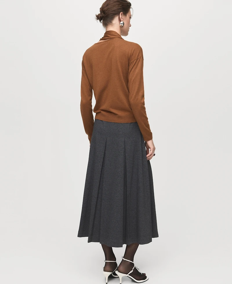 Mango Women's Scarf Fine-Knit Sweater