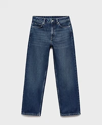 Mango Women's Mid-Rise Straight Jeans