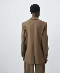 Mango Women's Double-Breasted Suit Blazer