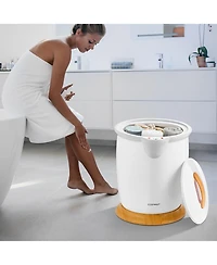 145W Electric Towel Warmer Wall Mounted Heated Drying Rack 8 Square Bars