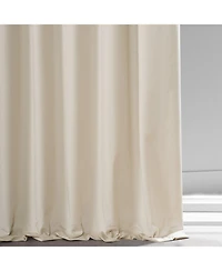 Half Price Drapes Diva Cream Signature Plush Velvet Hotel Blackout Curtain