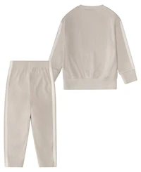 adidas Baby Boys 2-Piece Winterized Pull-On Sweatshirt and Joggers Set