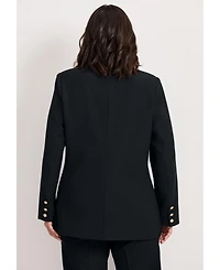 Avenue Women's Plus Cool Hand Double Breasted Blazer