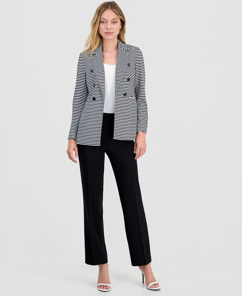 Anne Klein Women's Faux Double-Breasted Notch-Collar Jacket