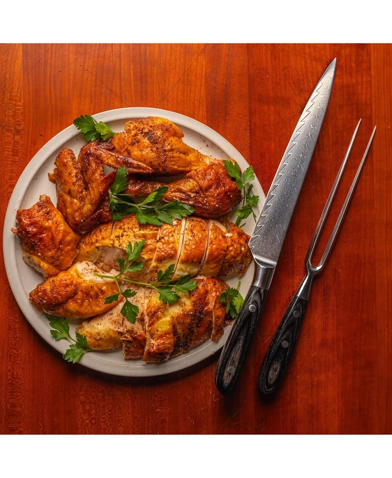 Messermeister Avanta Damascus 2 Pc Carving Set