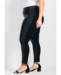 Avenue Women's Leather & Ponte Pant