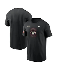 Nike Men's Black Georgia Bulldogs 2025 Military Appreciation Dri-fit T-Shirt