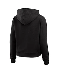 Wear by Erin Andrews Women's Black Cincinnati Bengals Waffle Hoodie Pullover Top
