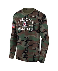 Nike Men's Camo Arizona Wildcats 2025 Military Appreciation Legend Dri-fit Long Sleeve T-Shirt