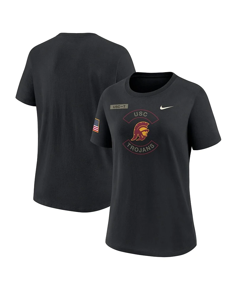 Nike Women's Black Usc Trojans 2025 Military Appreciation Dri-fit T-Shirt