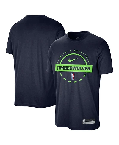 Nike Men's Navy Minnesota Timberwolves 2025/26 On-Court Flare Performance Practice T-Shirt