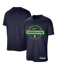 Nike Men's Navy Minnesota Timberwolves 2025/26 On-Court Flare Performance Practice T-Shirt