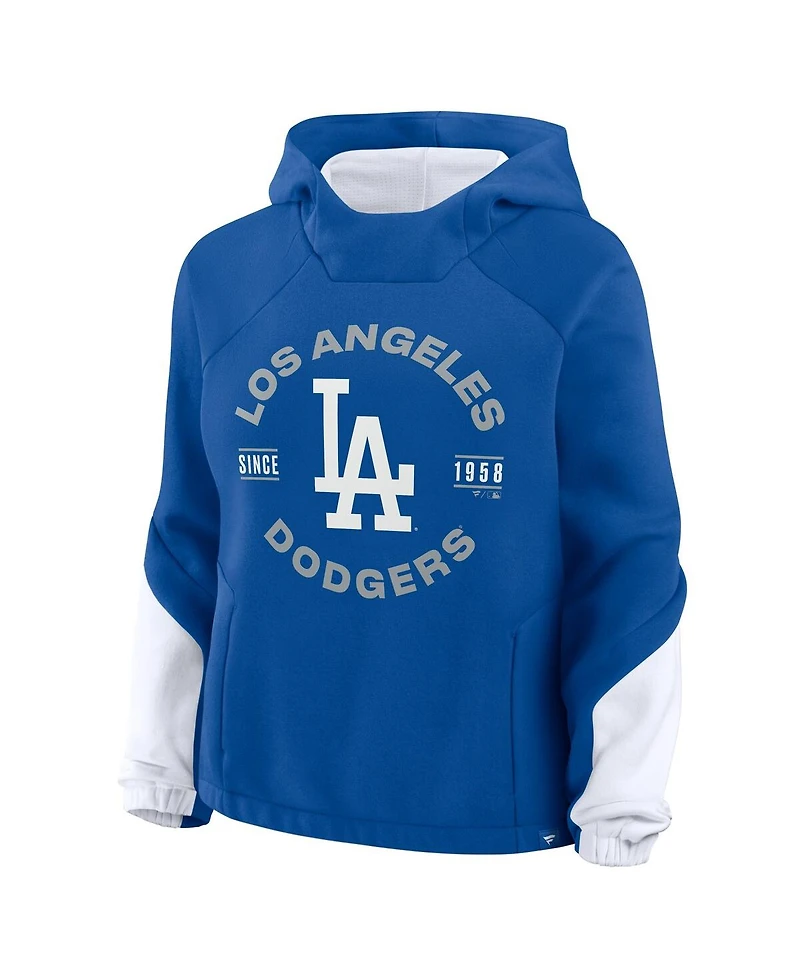 Fanatics Women's Royal Los Angeles Dodgers Oversized Time to Win Pullover Hoodie