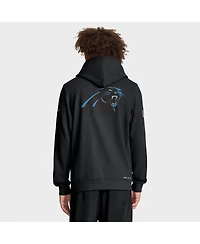 Nike Men's Black Carolina Panthers Sideline Standard Issue Utility Player Dri-fit Full-Zip Hoodie