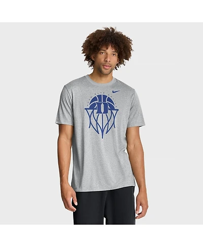 Nike Men's Gray Duke Blue Devils Basketball Icon Legend T-Shirt