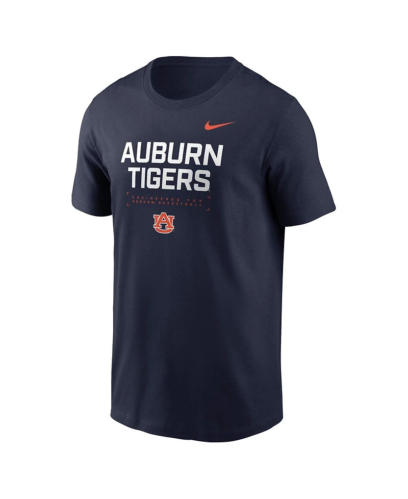 Nike Men's Navy Auburn Tigers 2025 Courtside Basketball Performance T-Shirt