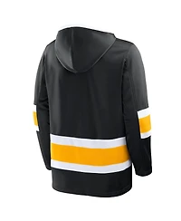 Fanatics Men's Black Boston Bruins Prime Time Fleece Hoodie