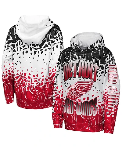 Outerstuff Big Boys and Girls Black Detroit Red Wings Frozen Frenzy Hoodie