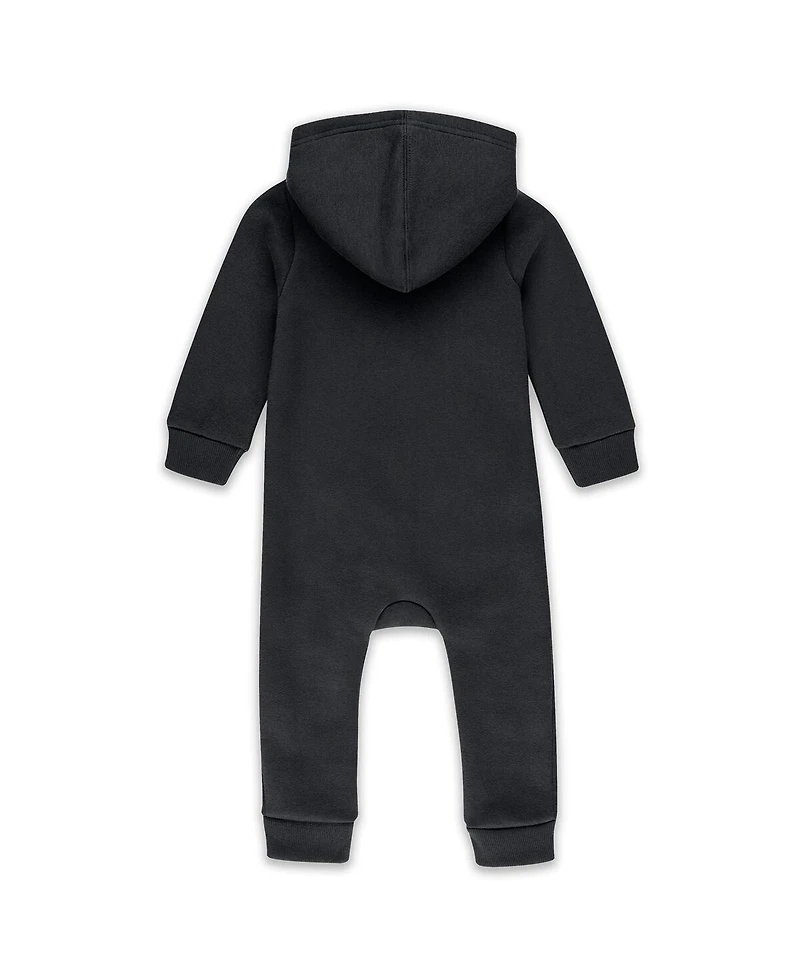 Wear by Erin Andrews Baby Boys and Girls Newborn Black Pittsburgh Steelers Hooded Fleece Full-Zip Coverall