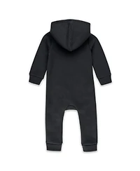 Wear by Erin Andrews Baby Boys and Girls Newborn Black Pittsburgh Steelers Hooded Fleece Full-Zip Coverall